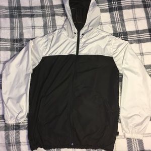 [White & Black Windbreaker]